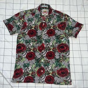 Drill Clothing Good Vibes. Floral print, button down shirt.